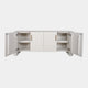 Harmony - 4 Door Sideboard In Ivory & Grey