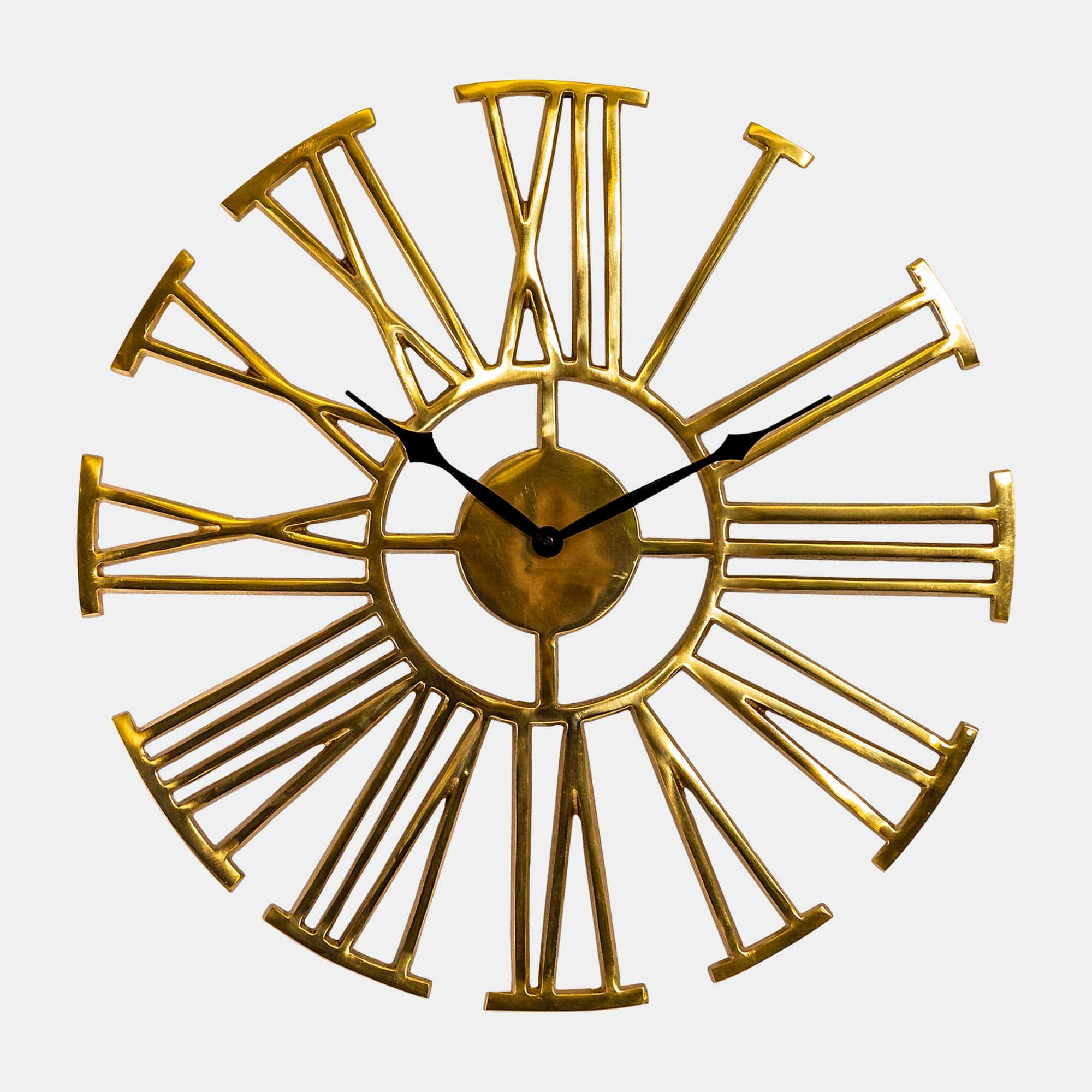 Carousel - Antique Brass Clock