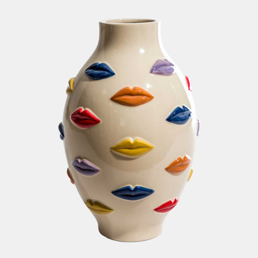 Lipstick Lips - Ceramic Vase