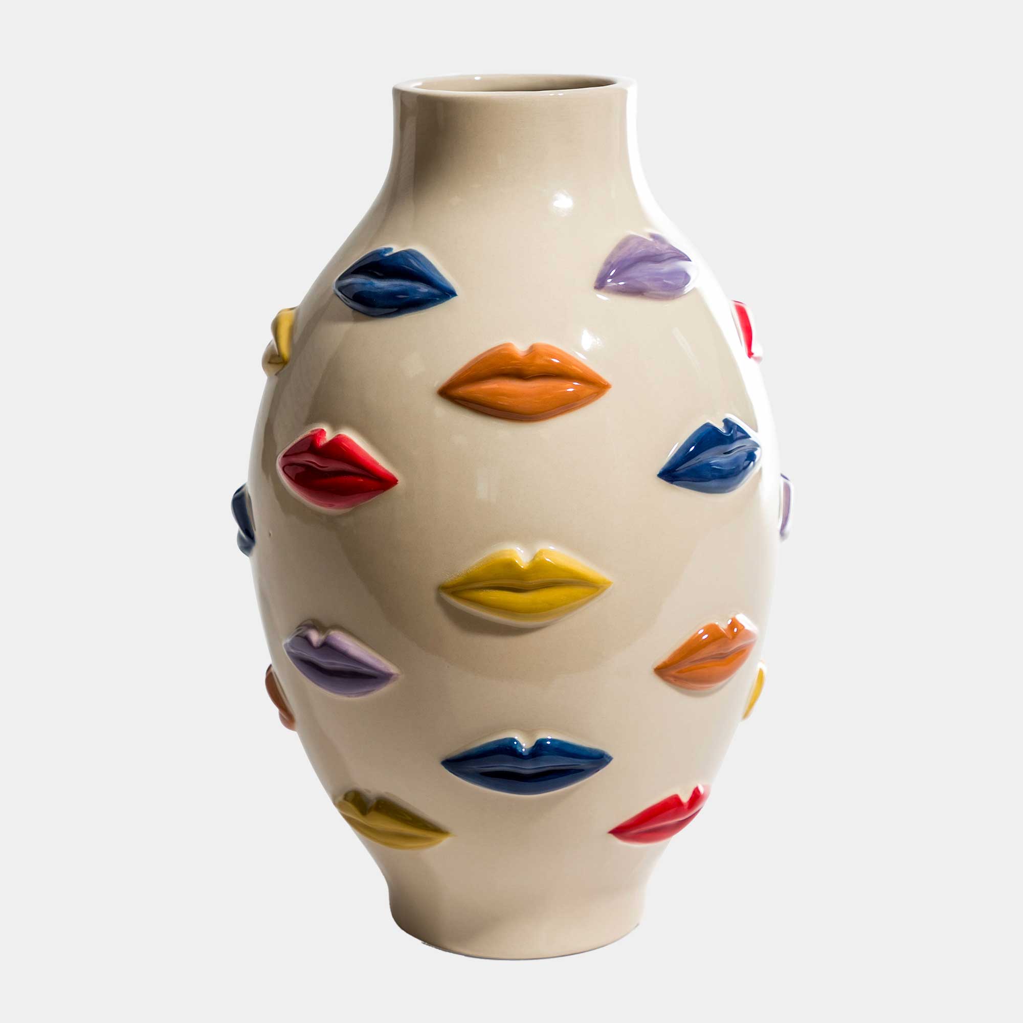 Lipstick Lips - Ceramic Vase