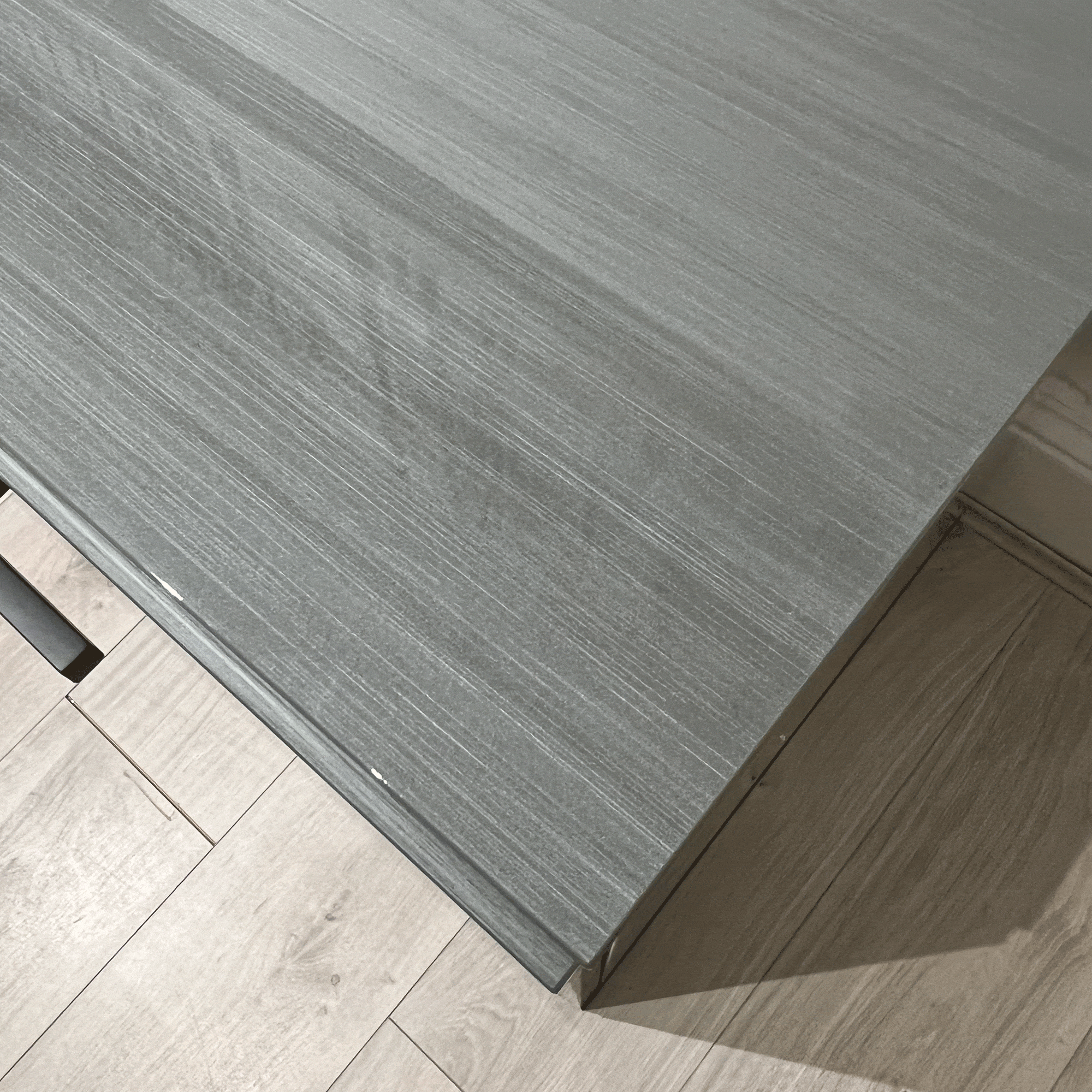 Savona 3 Door Small Buffet In Silverwood High Gloss Finish / use / doors out of line /bowed