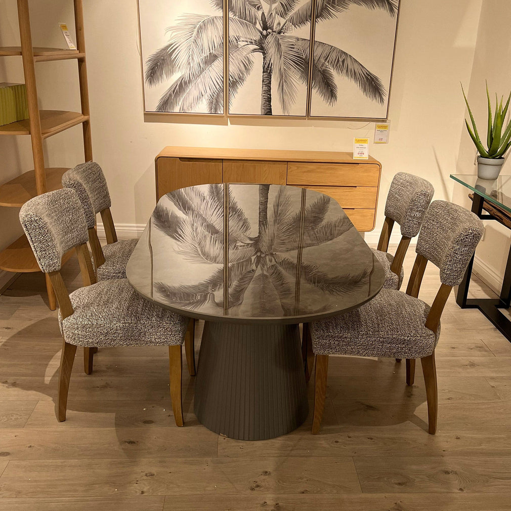 Dario 180cm Dining Table With Dark Grey