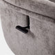Alberta - Swivel Recliner Chair & Stool In Fabric Ash, Black Base