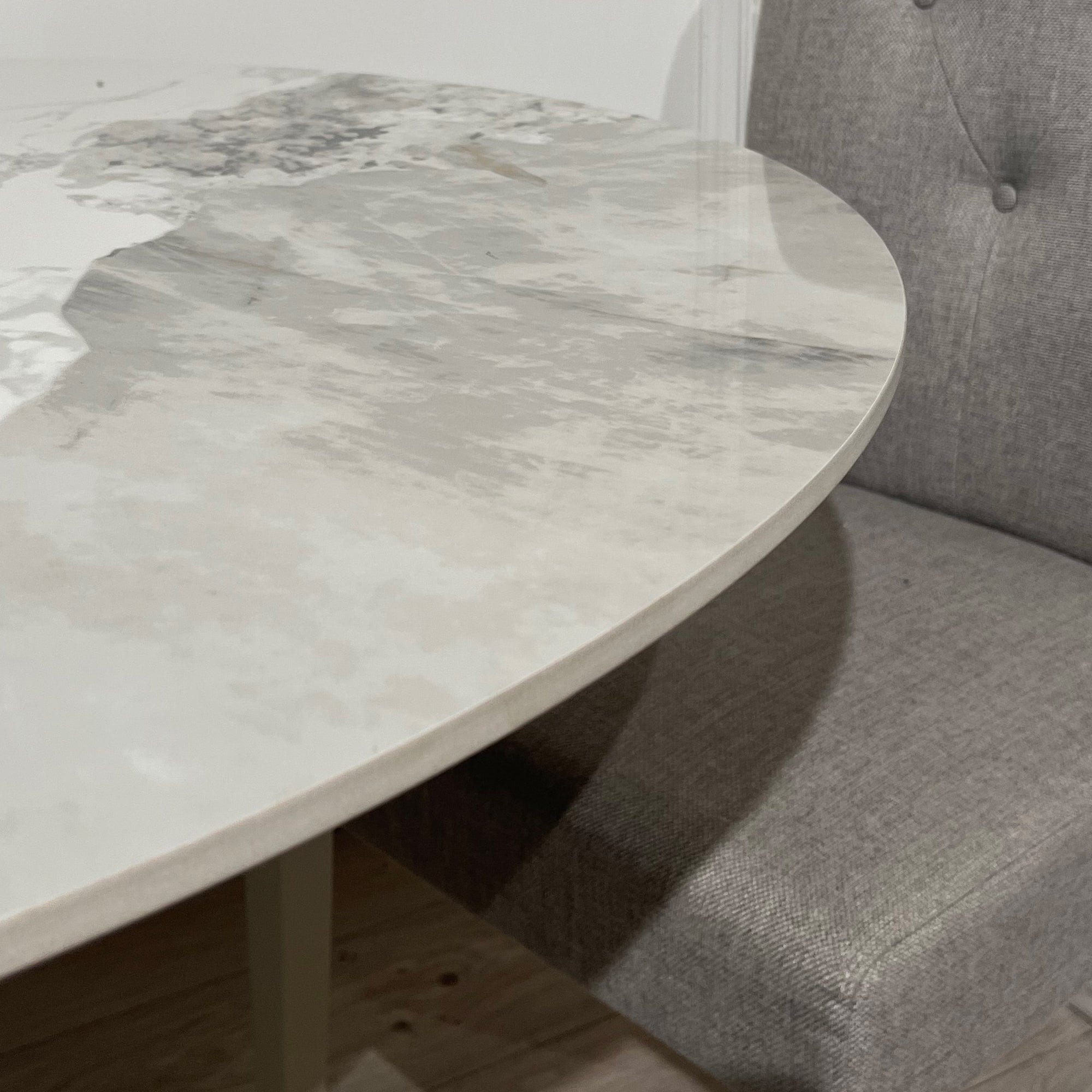 Harley 110cm Round Dining Table With Sintered Stone Top