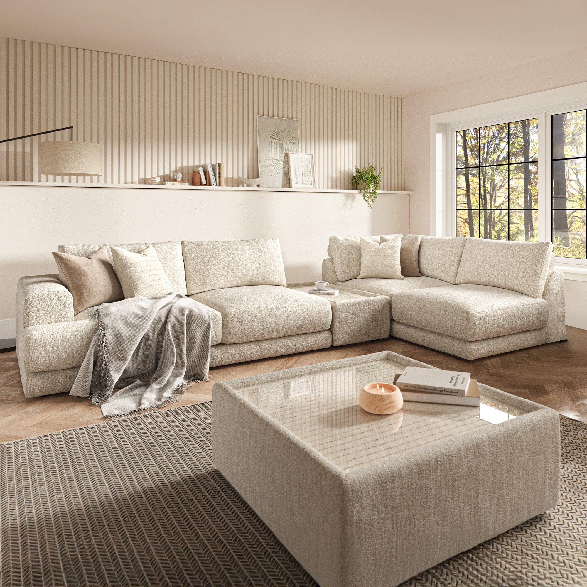 Linear - Large LHF Corner Group In Fabric