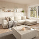 Linear - Extra Large Split Sofa In Fabric