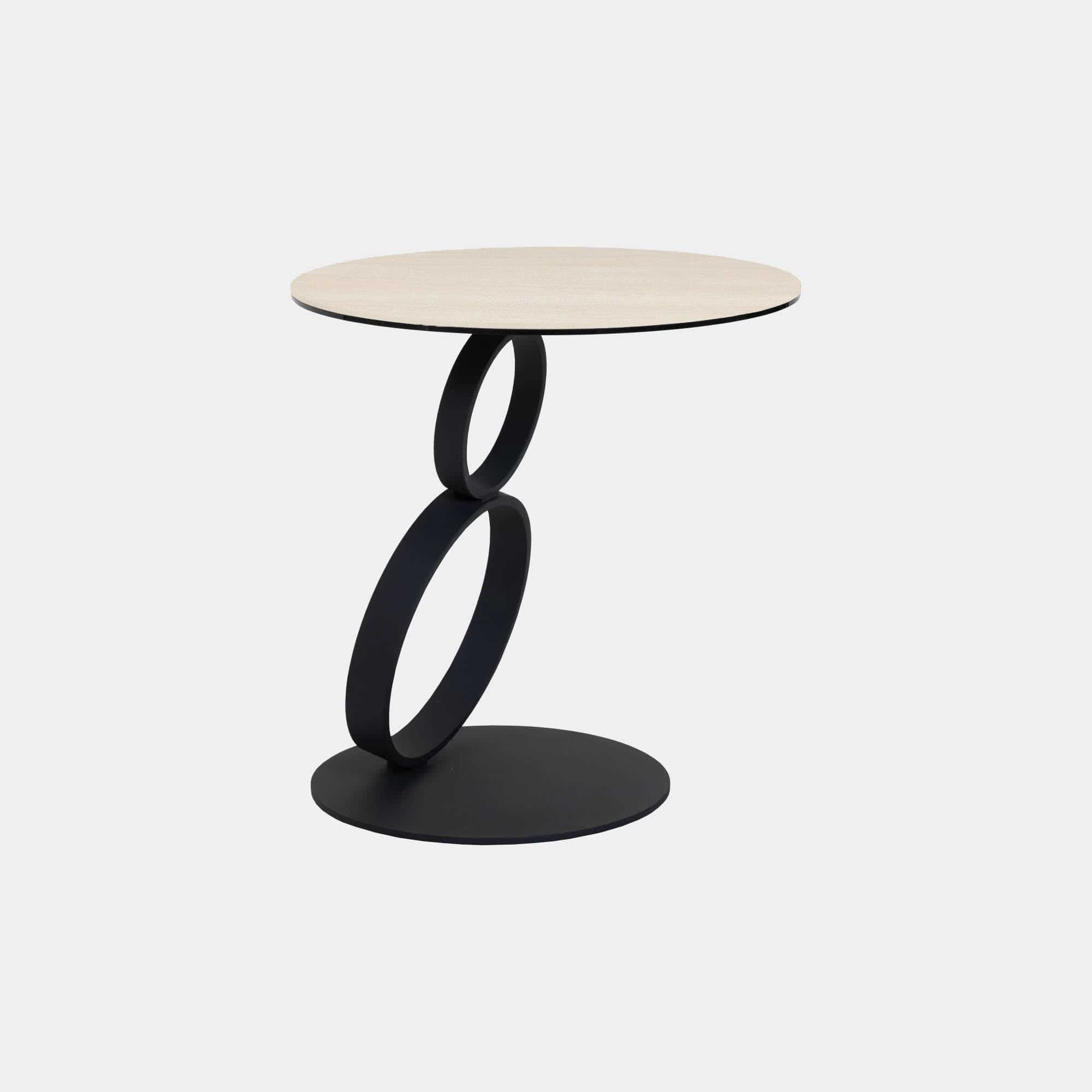 Rimini - Side Table With Cream Ceramic Top