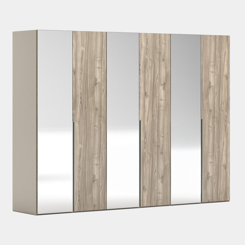 Stratus - 6 Door Wardrobe, 2 Mirrors
