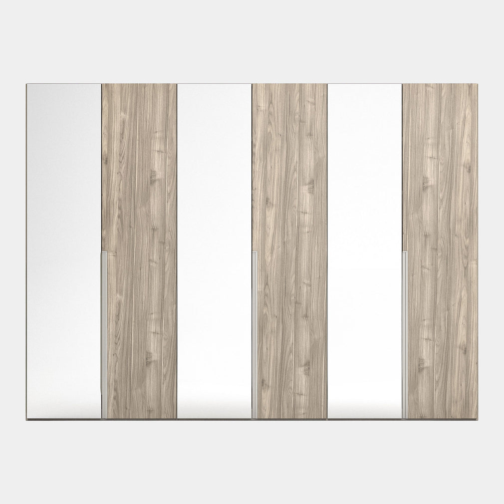 Stratus - 6 Door Wardrobe, 2 Mirrors