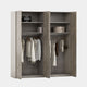 Stratus - 4 Door Wardrobe, 2 Mirrors