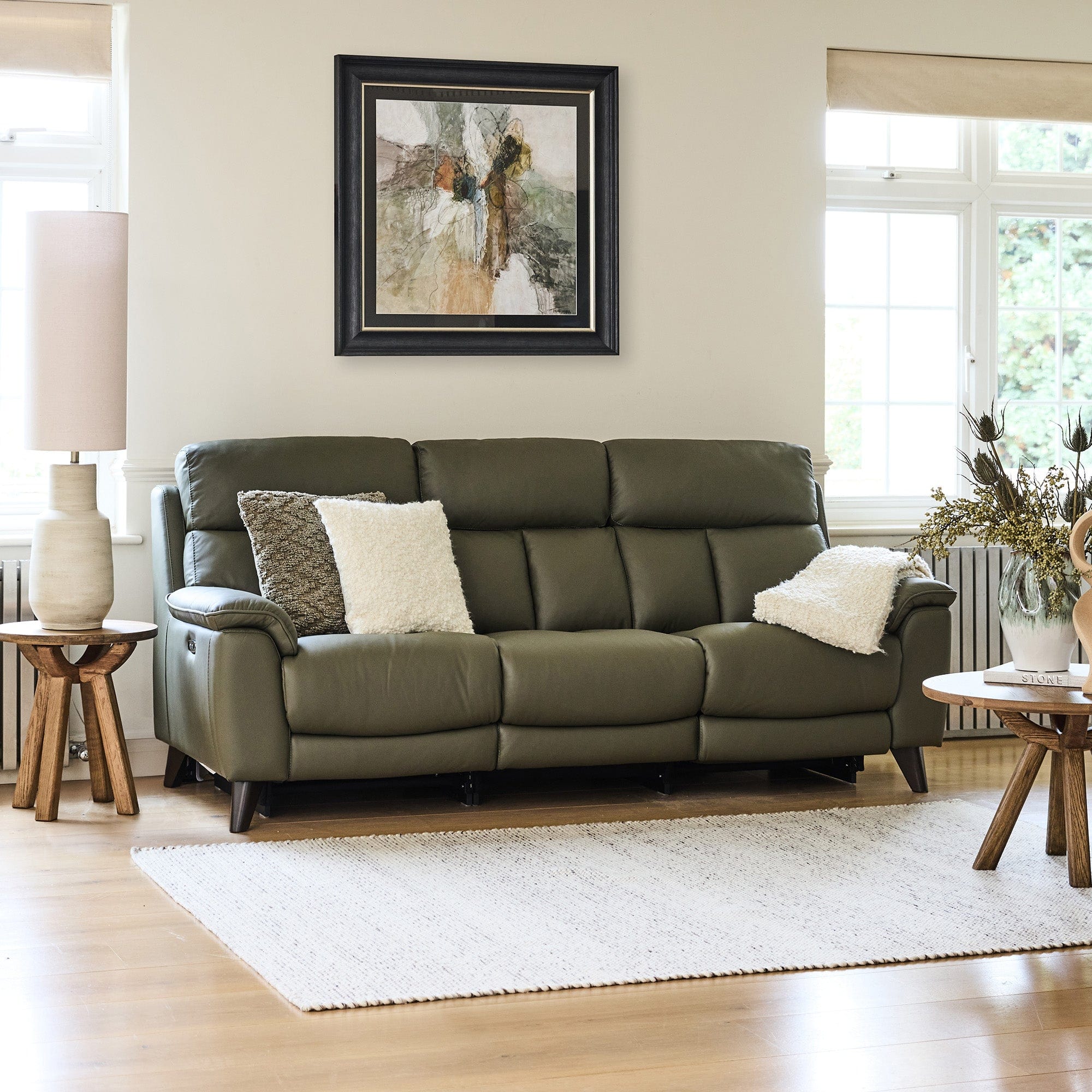 3 Seat Sofa With 2 Power Recliners