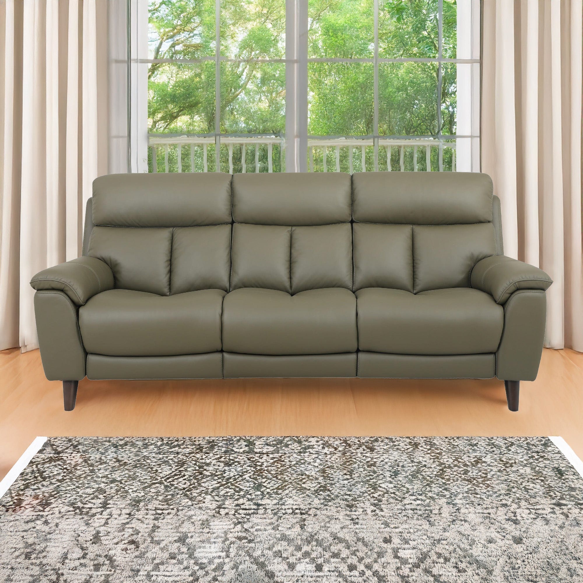 Connecticut - 3 Seat Sofa With 2 Power Recliners & Toggle Switches In Leather Cat 20 Split