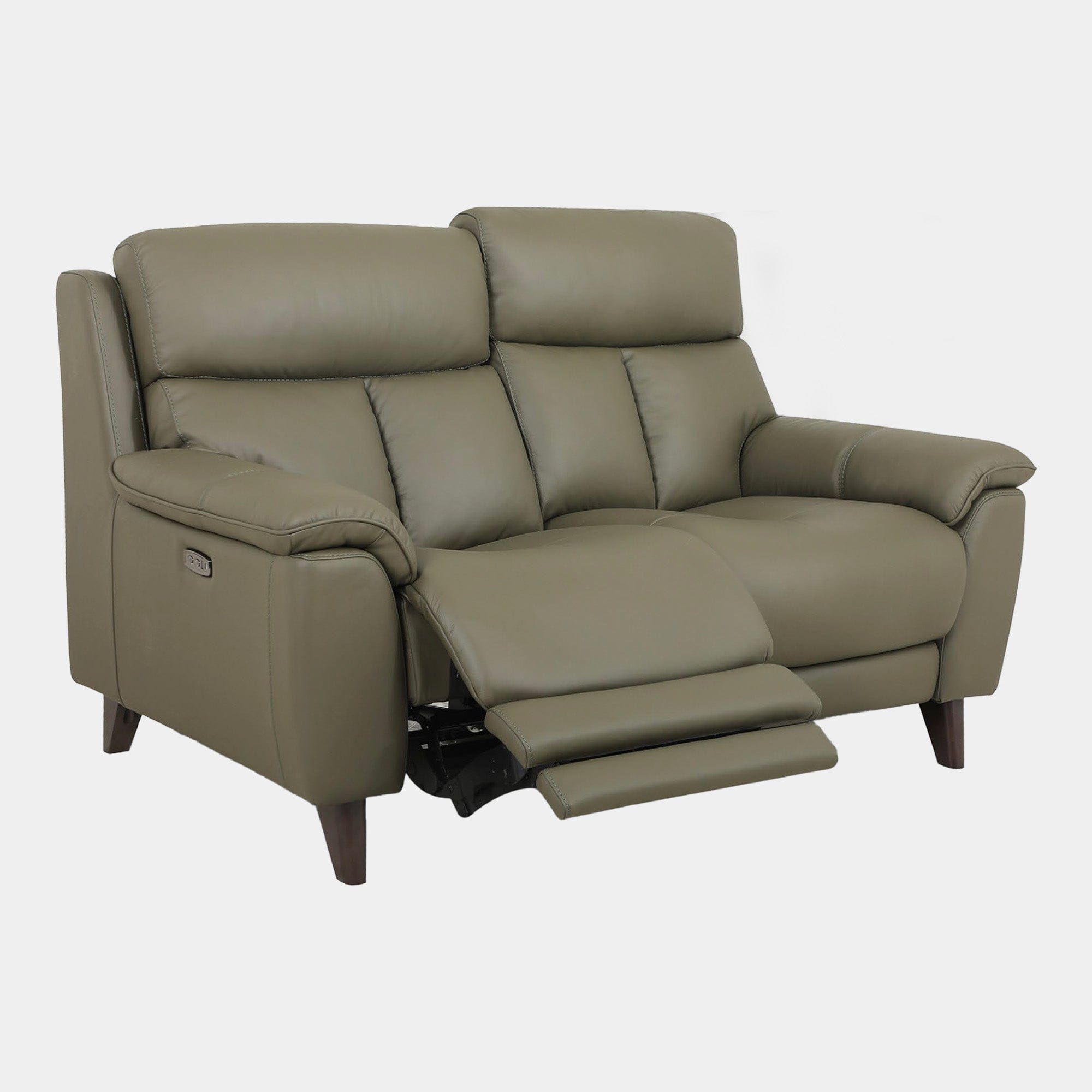 Connecticut - 2.5 Compact Seat Sofa With 2 Power Recliners & Toggle Switches In Leather Cat 20 Split