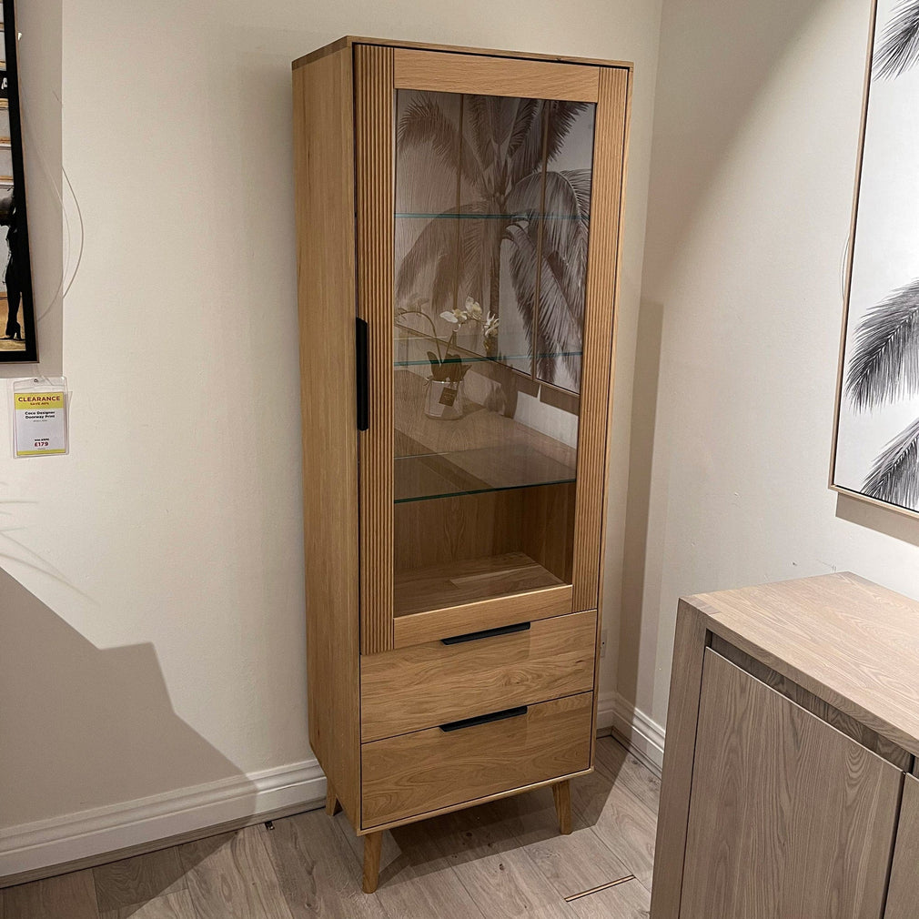 Colorado 1 Door/2 Drawer Vitrine In Wild Oak