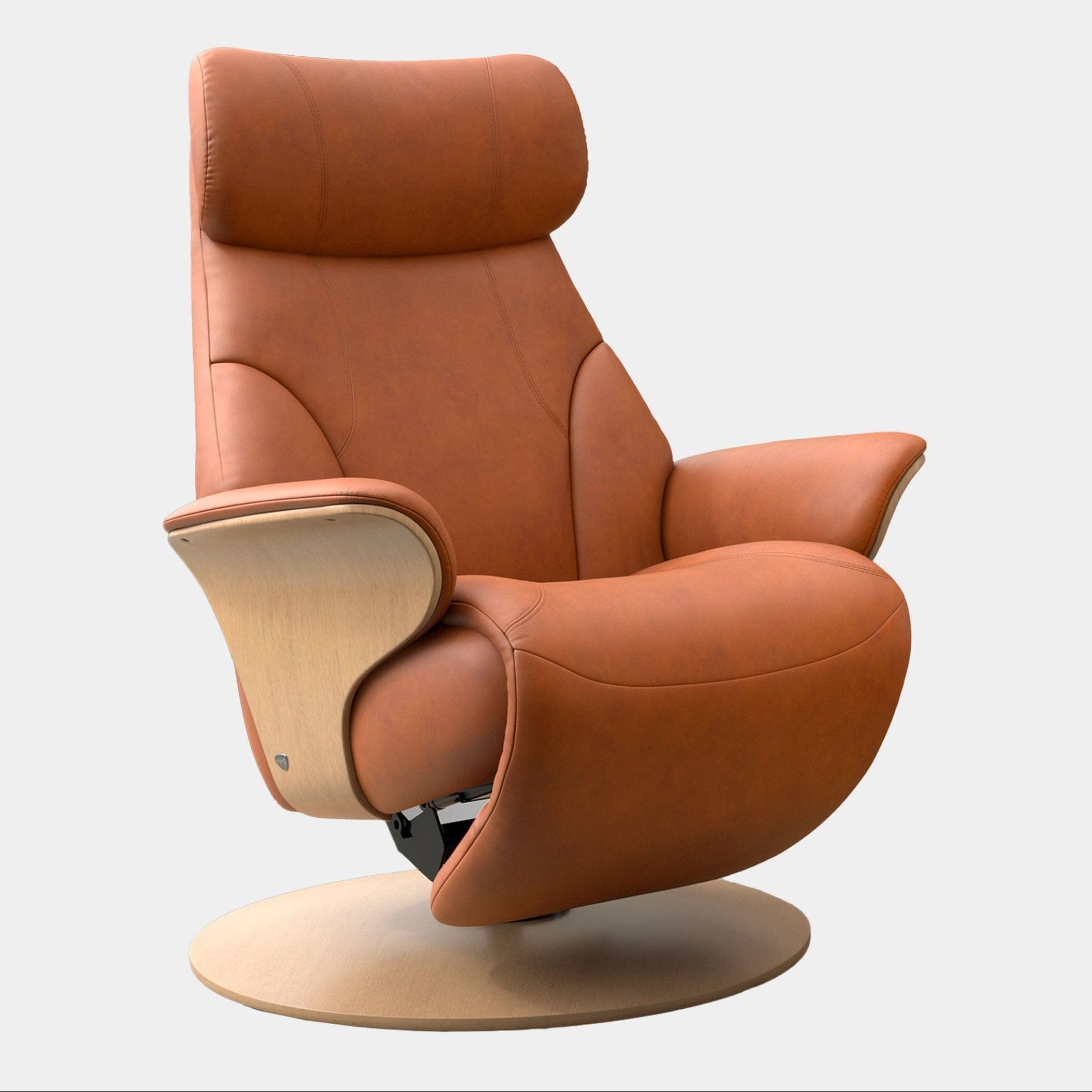 Stressless Adam - Chair & Stool With Disc Power Base, Leather