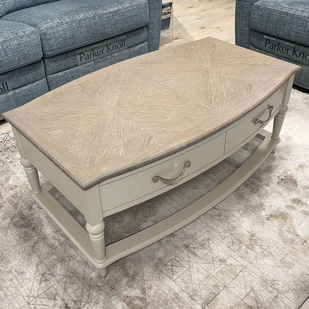 Chateaul Grey Washed Oak & Soft Grey Coffee Table