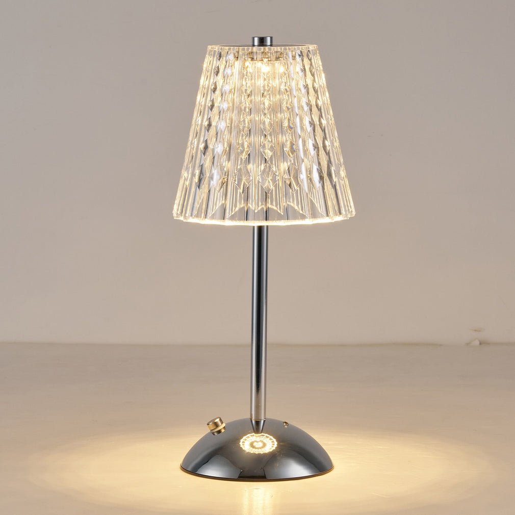 Tully Chrome - Touch Table Lamp, USB