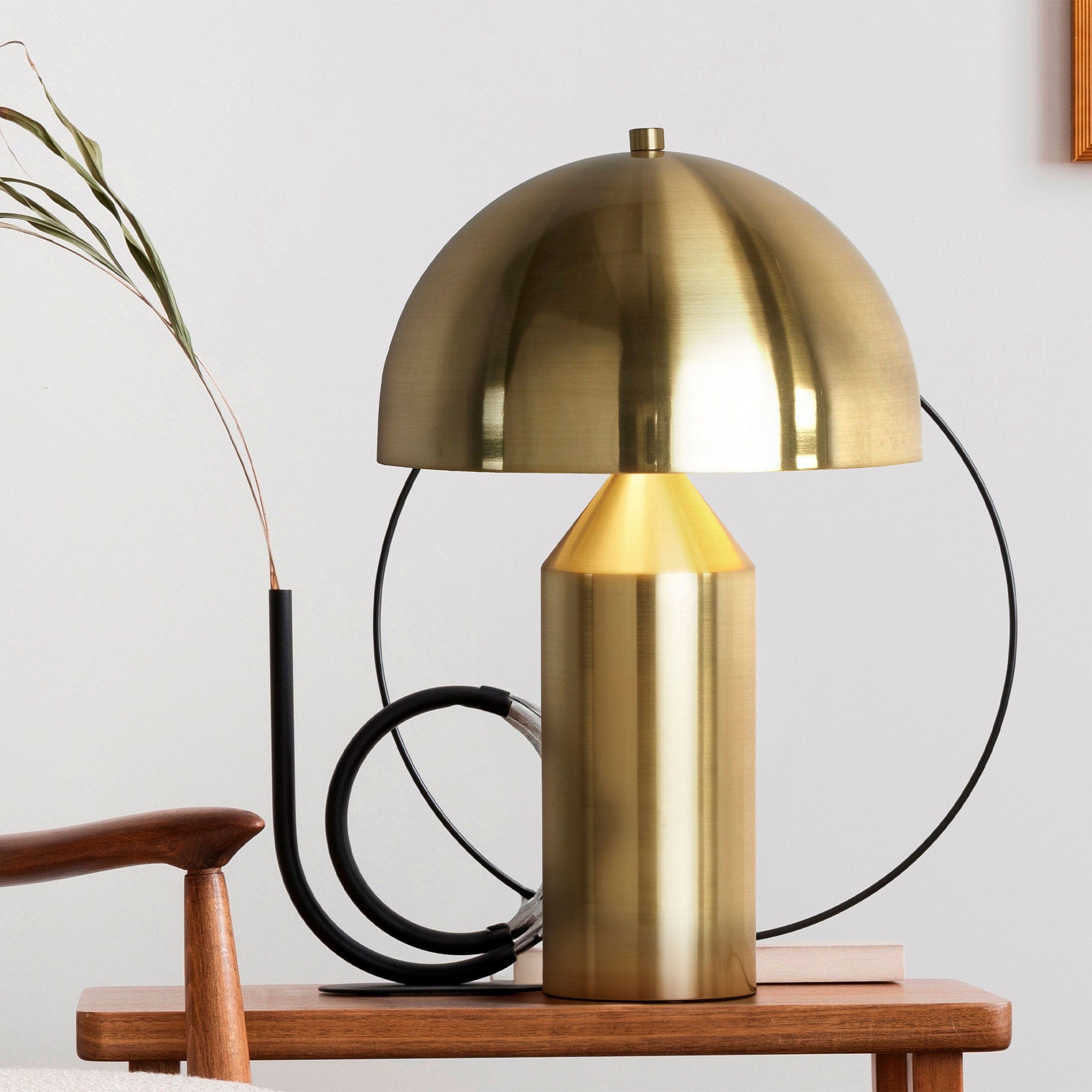 Dumus-Brass Dome Table Lamp