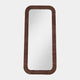 Echo - Large Rectangular Mirror With Leather Frame
