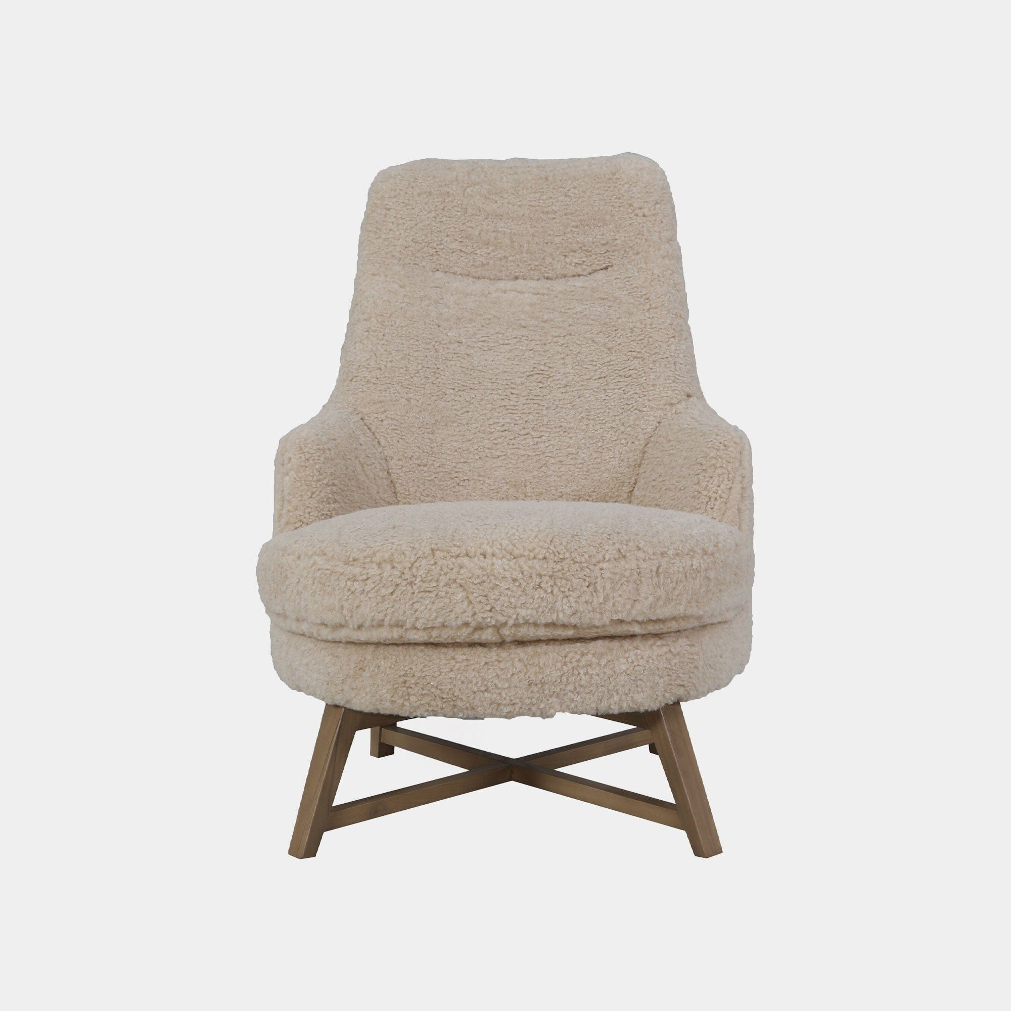 Dolly - Accent Chair In Faux Sheepskin