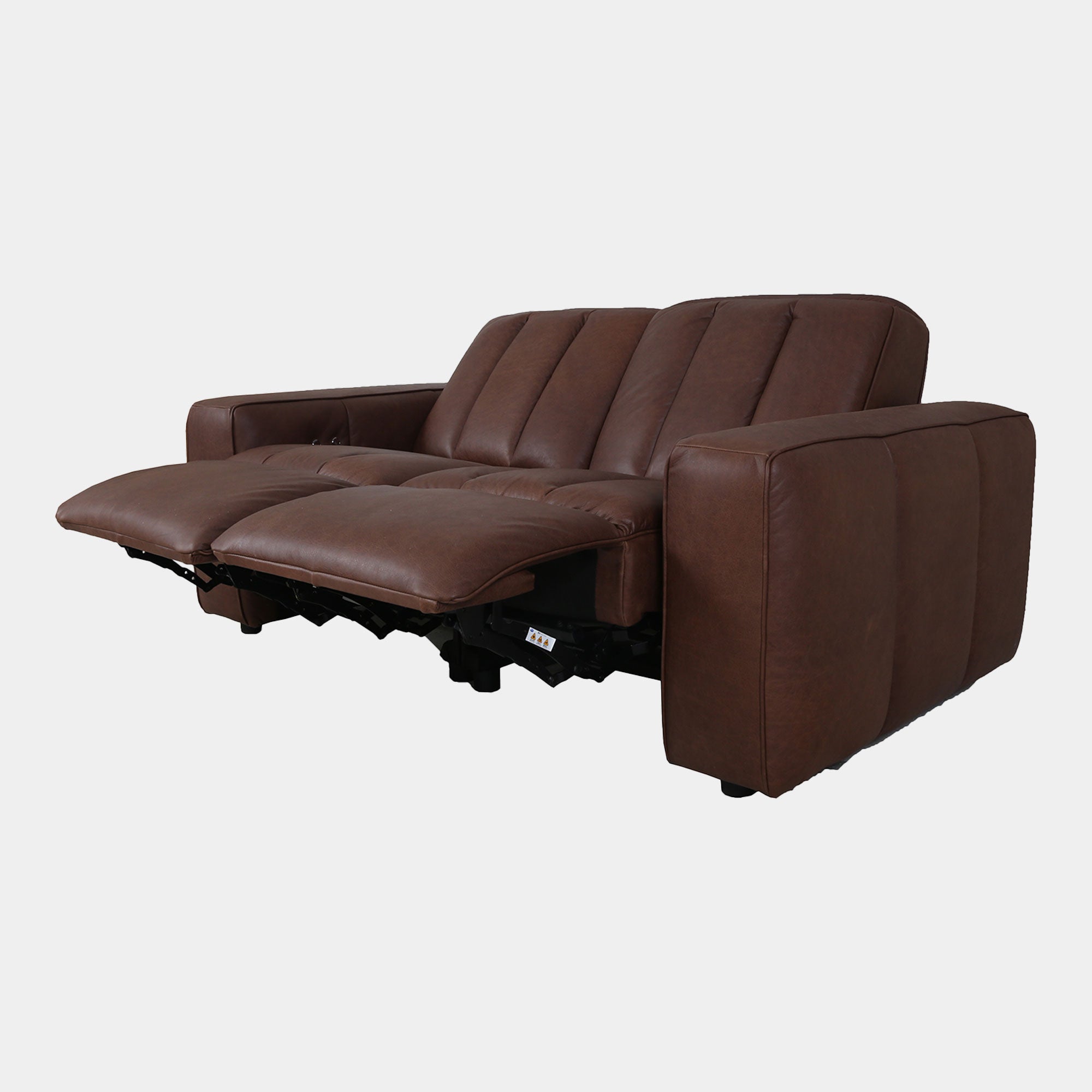 Viscount - 2 Seat Sofa With Recliners In Leather B299 Chicago Dark Brown