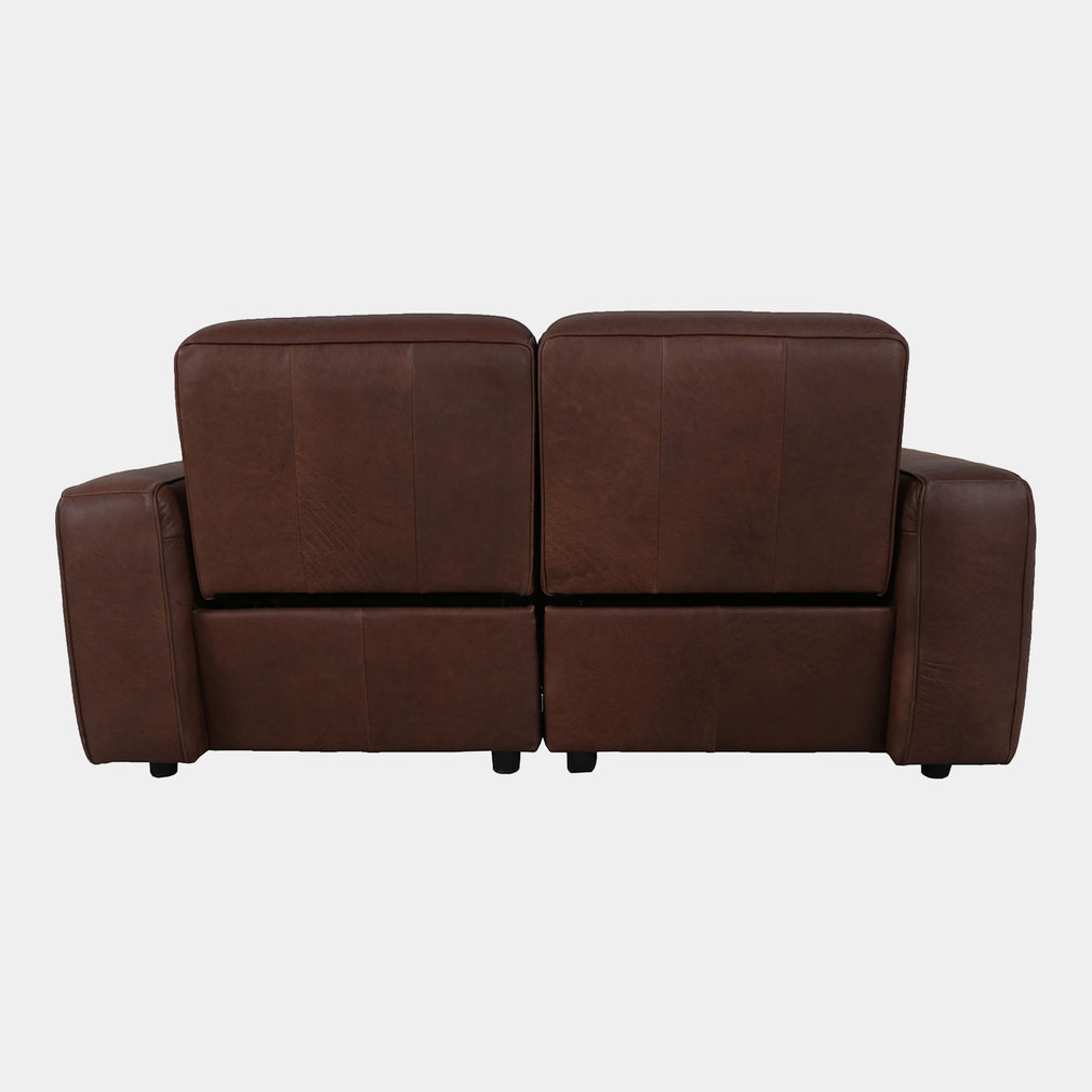 Viscount - 2 Seat Sofa With Recliners In Leather B299 Chicago Dark Brown