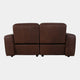 Viscount - 2 Seat Sofa With Recliners In Leather B299 Chicago Dark Brown
