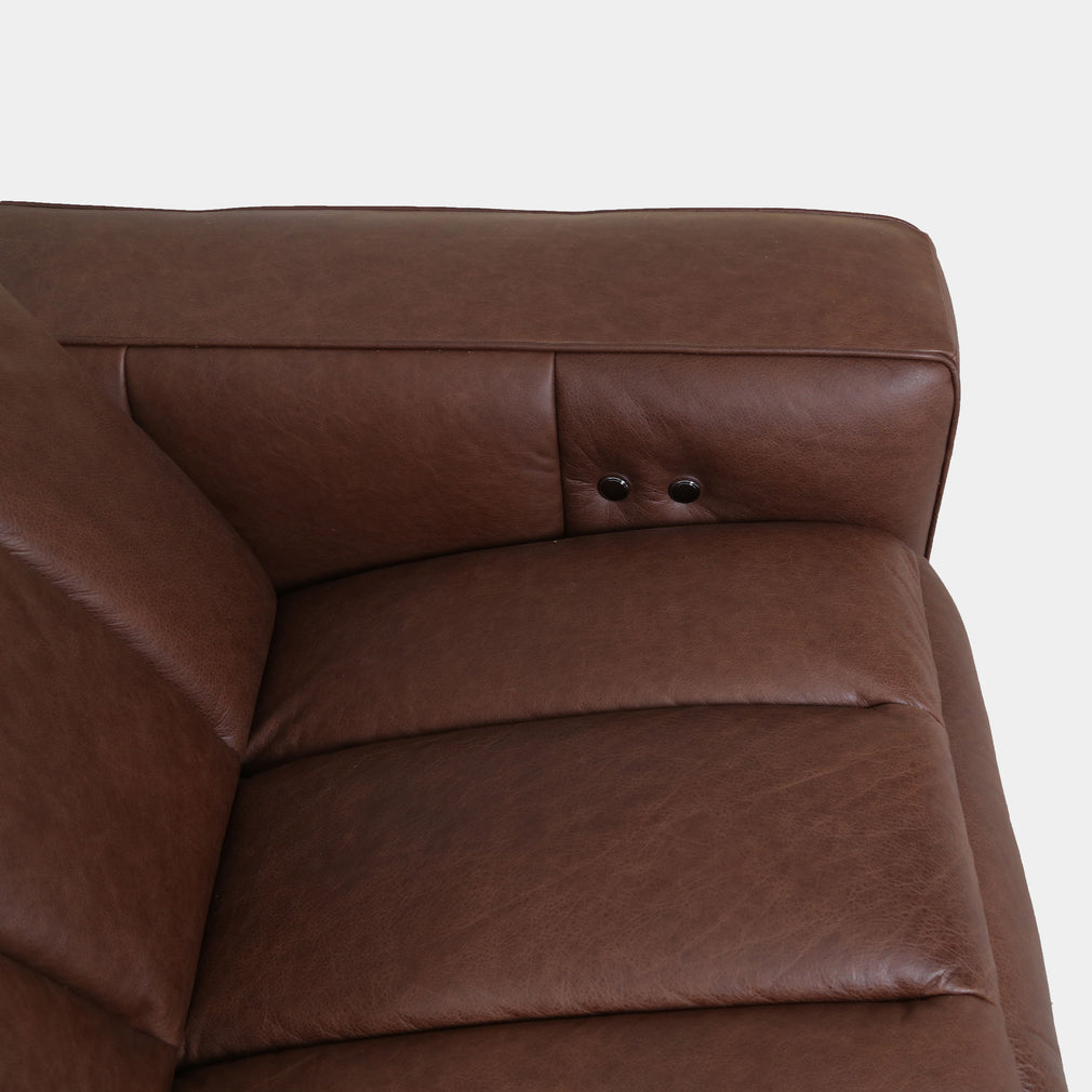 Viscount - 2 Seat Sofa With Recliners In Leather B299 Chicago Dark Brown