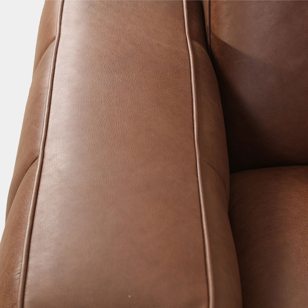 Viscount - 2 Seat Sofa With Recliners In Leather B299 Chicago Dark Brown