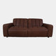 Viscount - 3 Seat Sofa  In Leather B299 Chicago Dark Brown