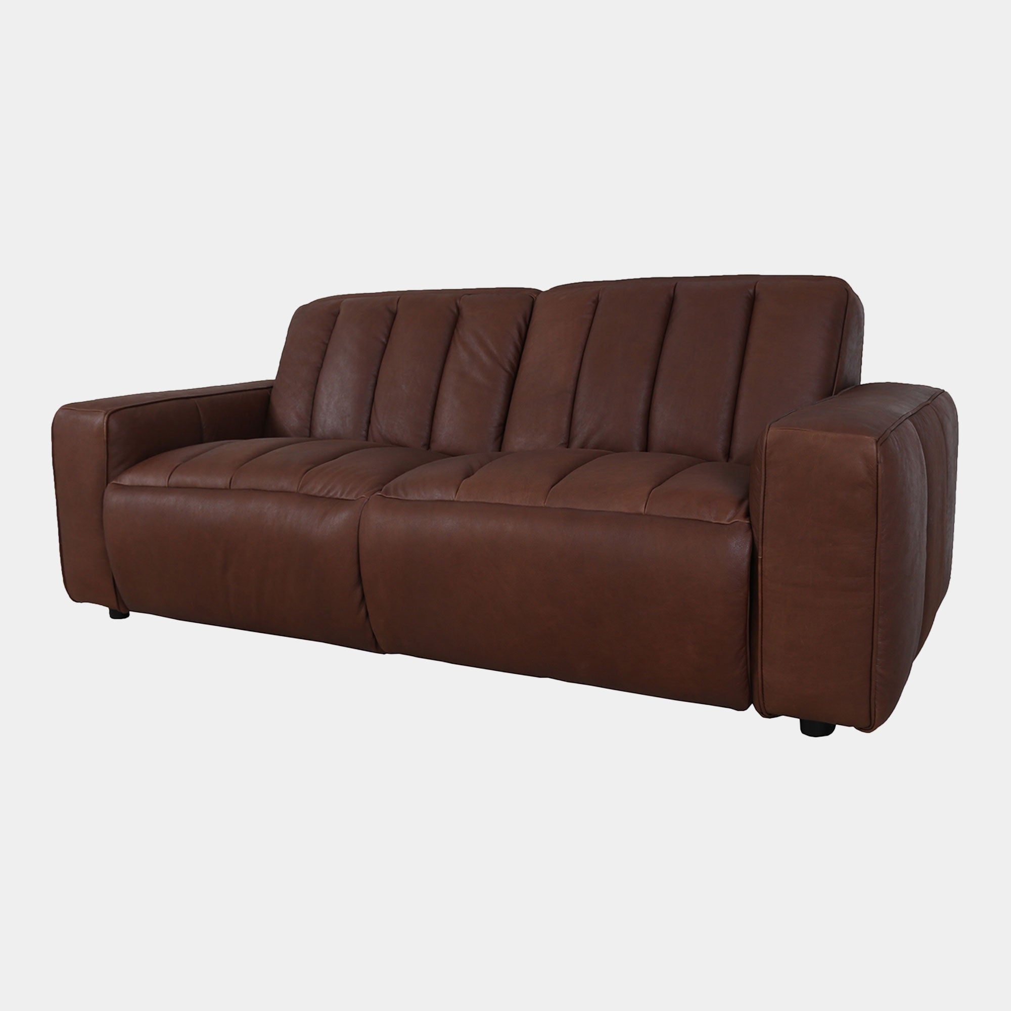 Viscount - 3 Seat Sofa  In Leather B299 Chicago Dark Brown