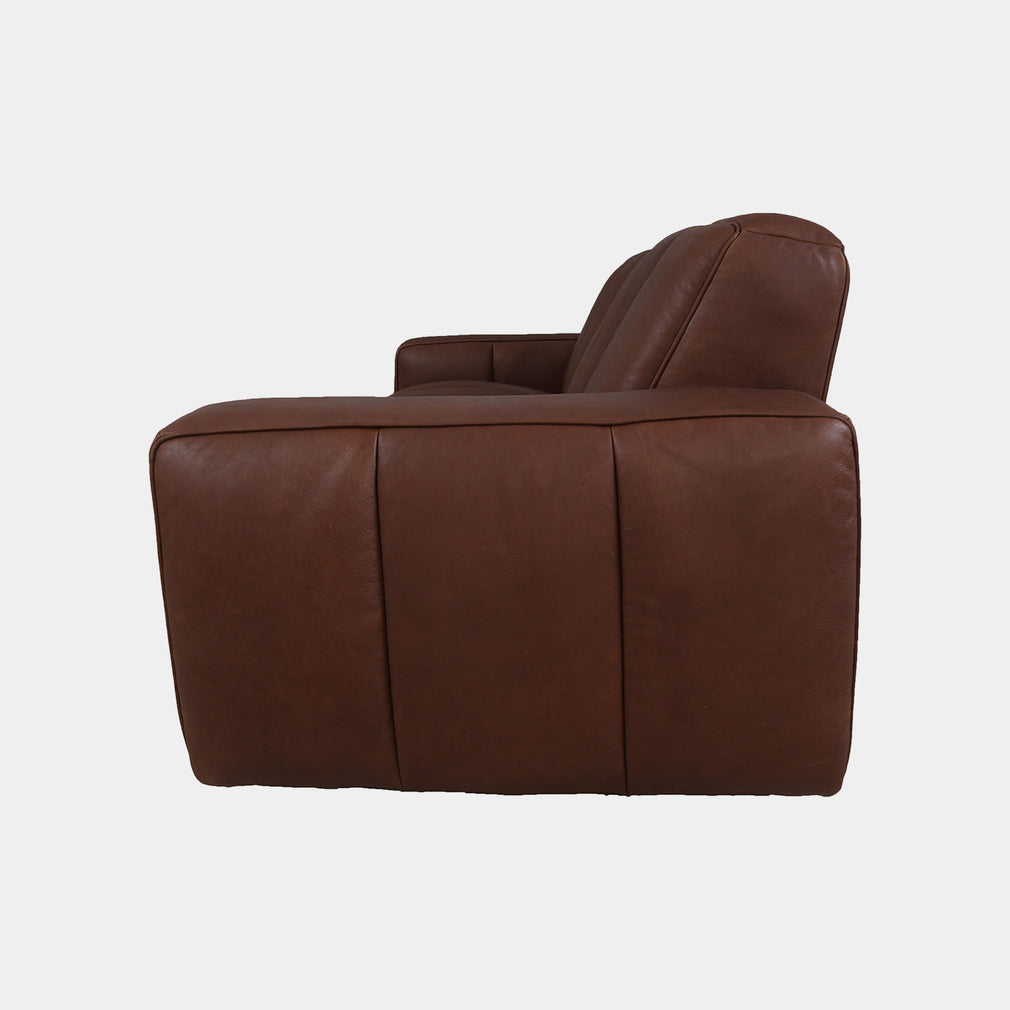Viscount - 3 Seat Sofa  In Leather B299 Chicago Dark Brown