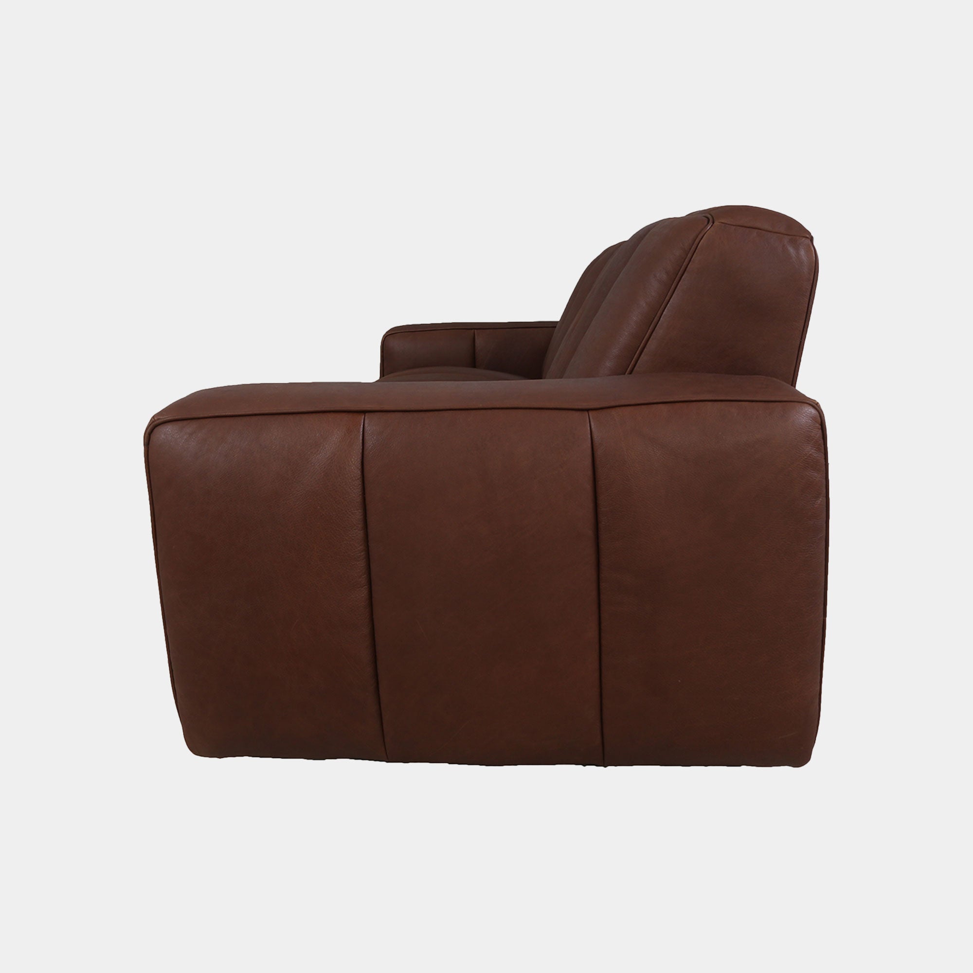 Viscount - 3 Seat Sofa  In Leather B299 Chicago Dark Brown