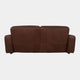 Viscount - 3 Seat Sofa  In Leather B299 Chicago Dark Brown