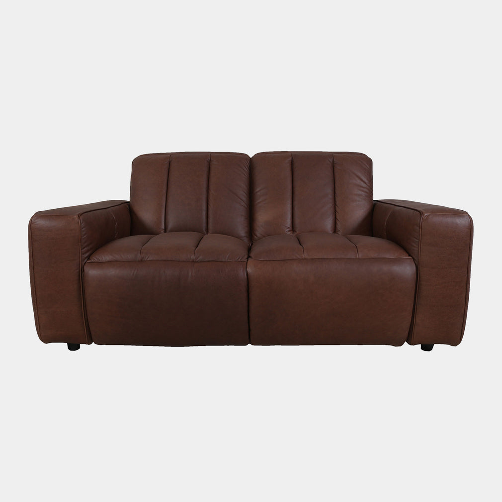 Viscount - 2 Seat Sofa  In Leather B299 Chicago Dark Brown