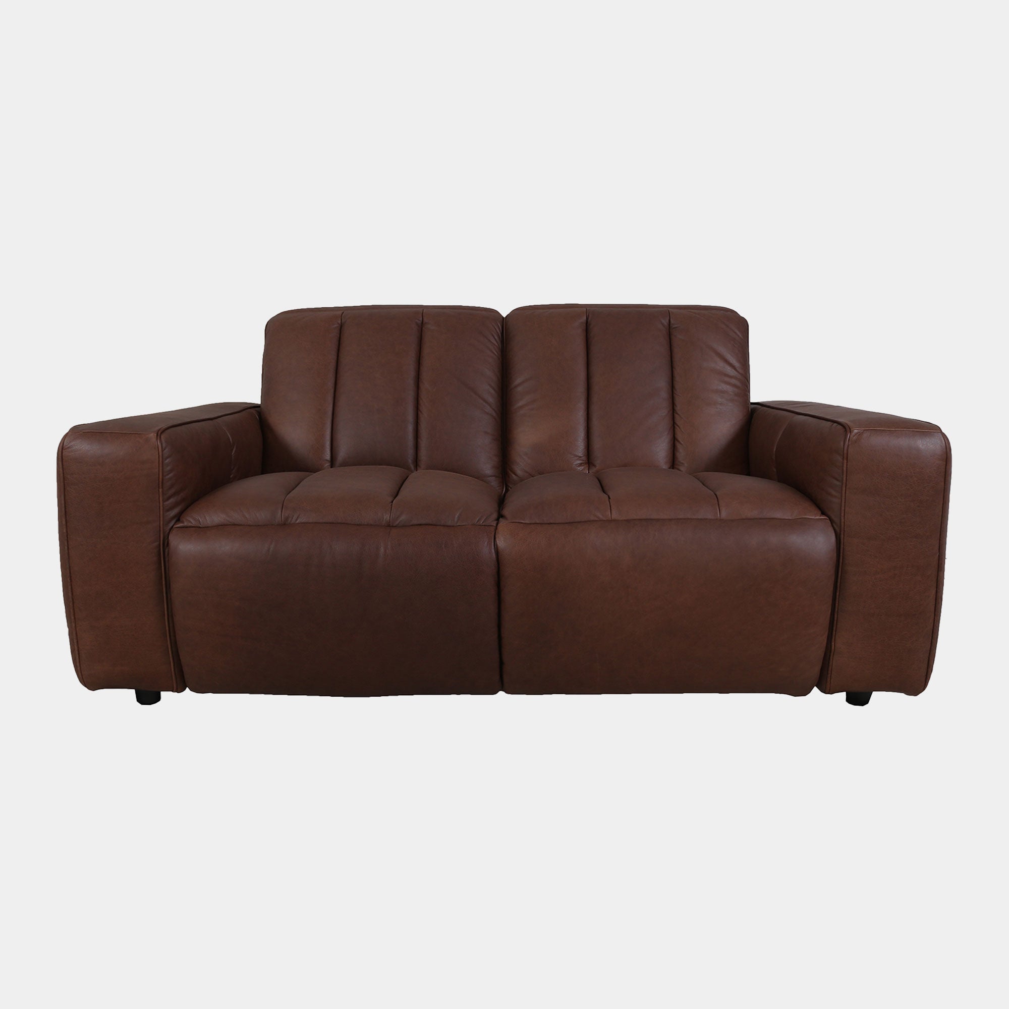 Viscount - 2 Seat Sofa  In Leather B299 Chicago Dark Brown