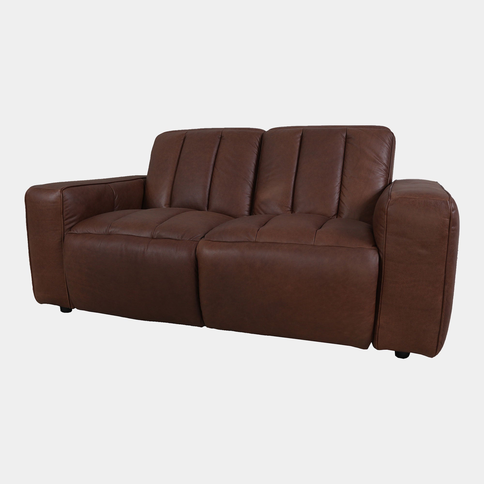 Viscount - 2 Seat Sofa  In Leather B299 Chicago Dark Brown