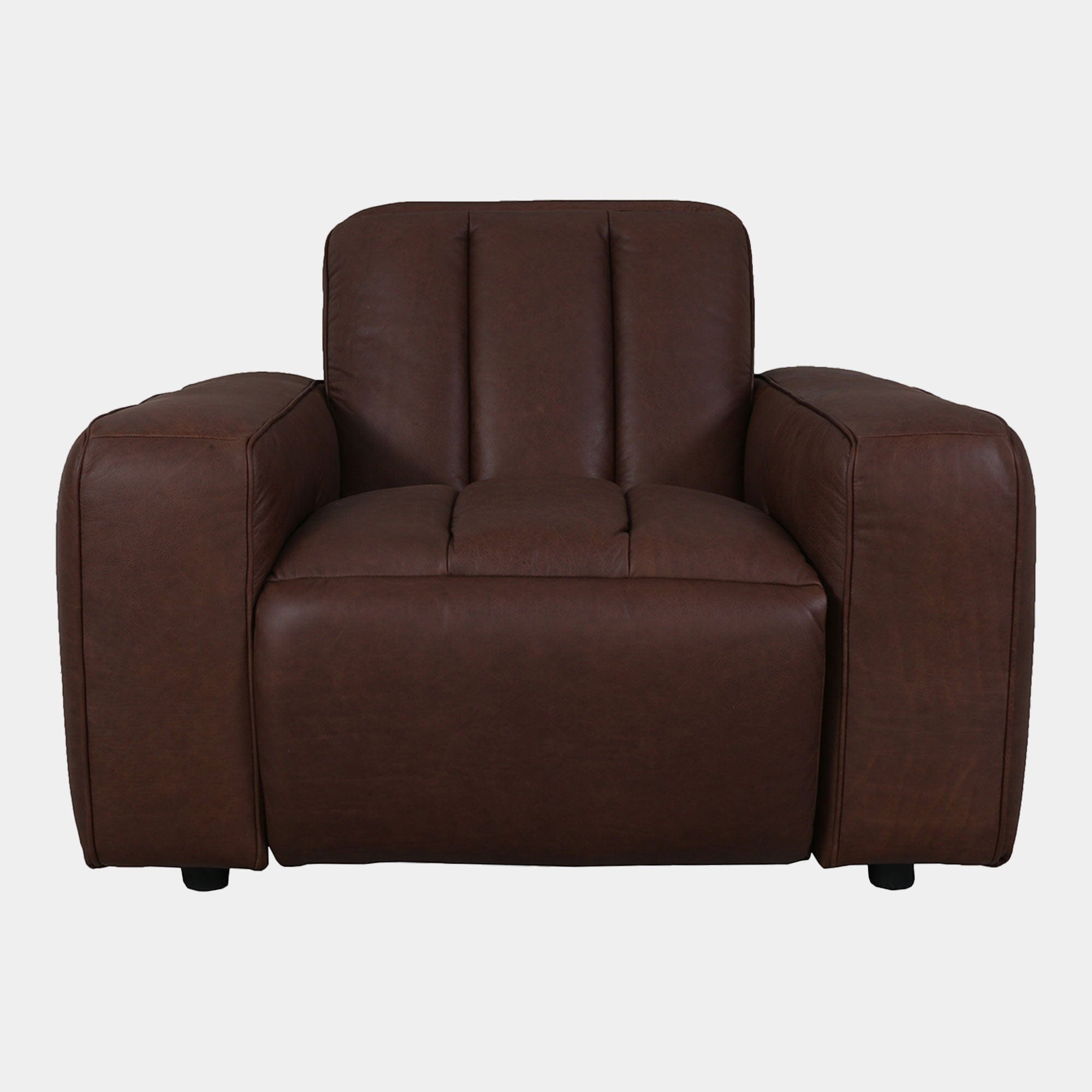 Viscount - Chair In Leather B299 Chicago Dark Brown