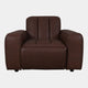 Viscount - Chair In Leather B299 Chicago Dark Brown