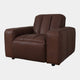 Viscount - Chair In Leather B299 Chicago Dark Brown