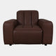 Viscount - Chair In Leather B299 Chicago Dark Brown