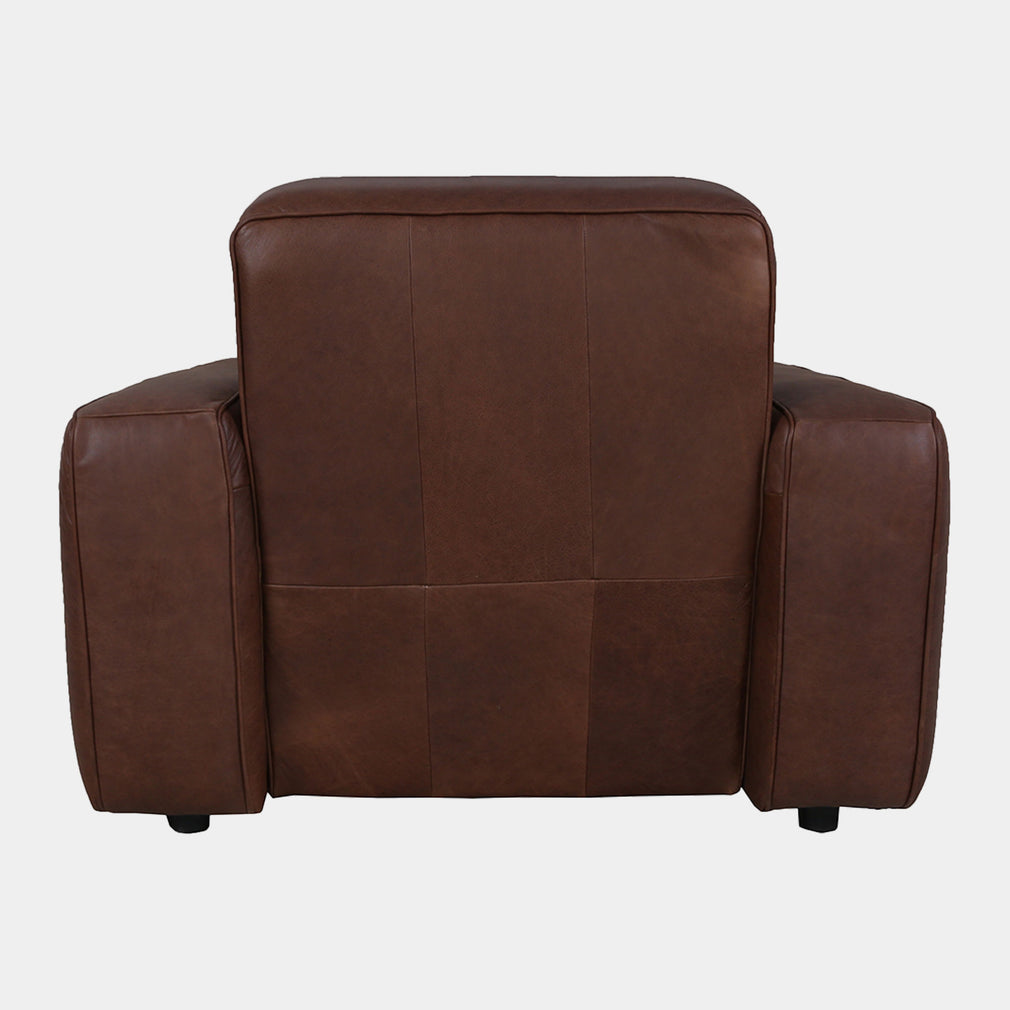Viscount - Chair In Leather B299 Chicago Dark Brown