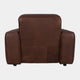 Viscount - Chair In Leather B299 Chicago Dark Brown