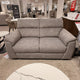 2 Seat Sofa In Fabric Grade F6 Dexter Stone 43502 With Espresso Wood