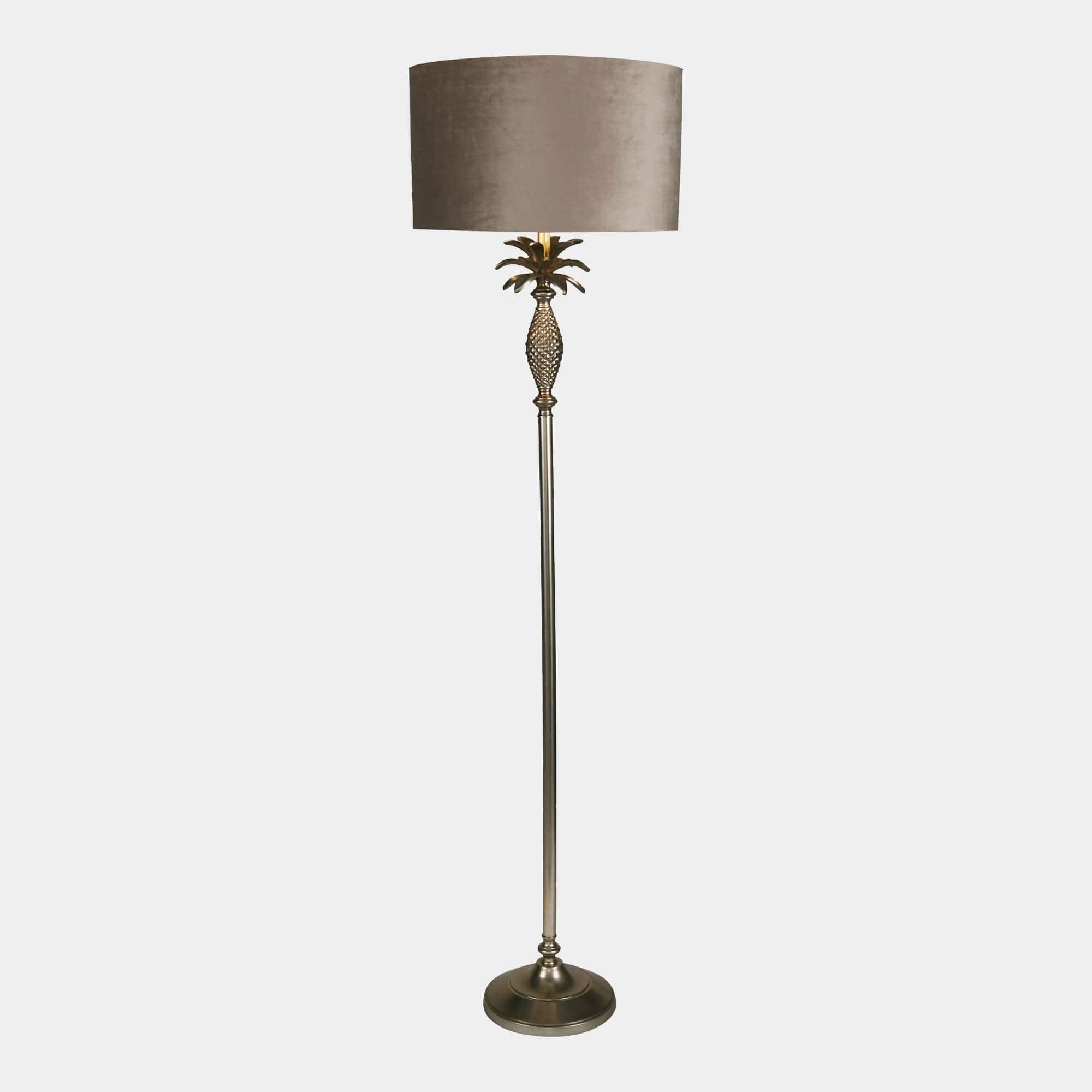 Tropical - Floor Lamp, Satin Silver