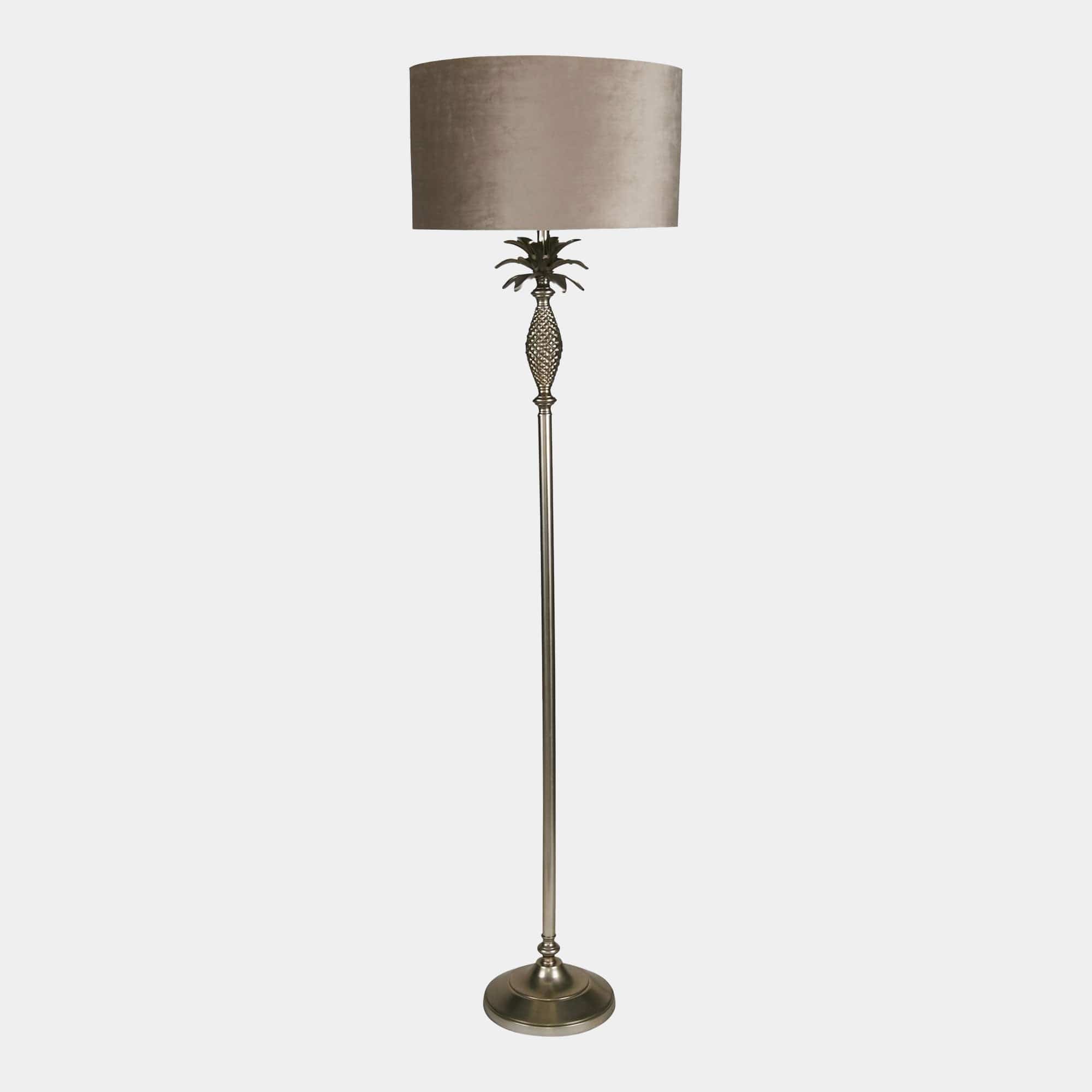 Tropical - Floor Lamp, Satin Silver