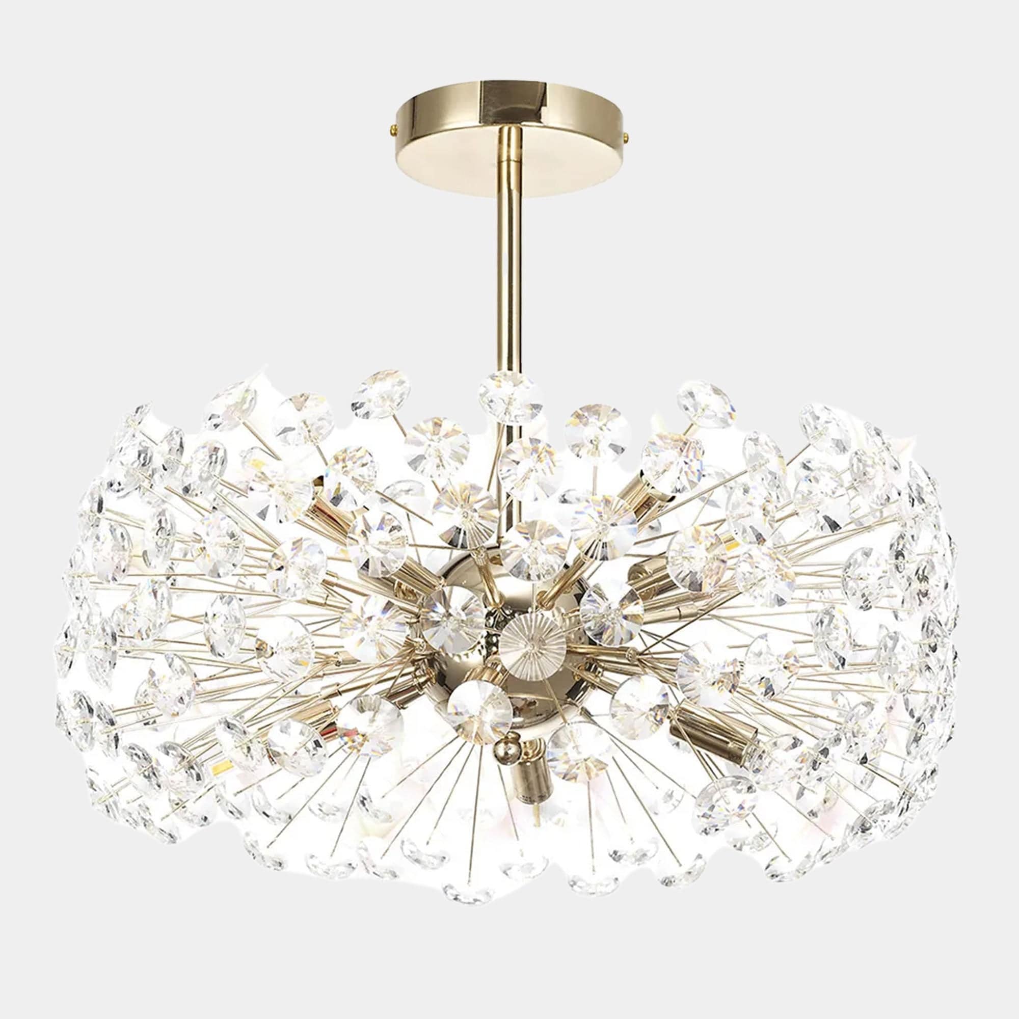 Carris - Crystal Semi Flush