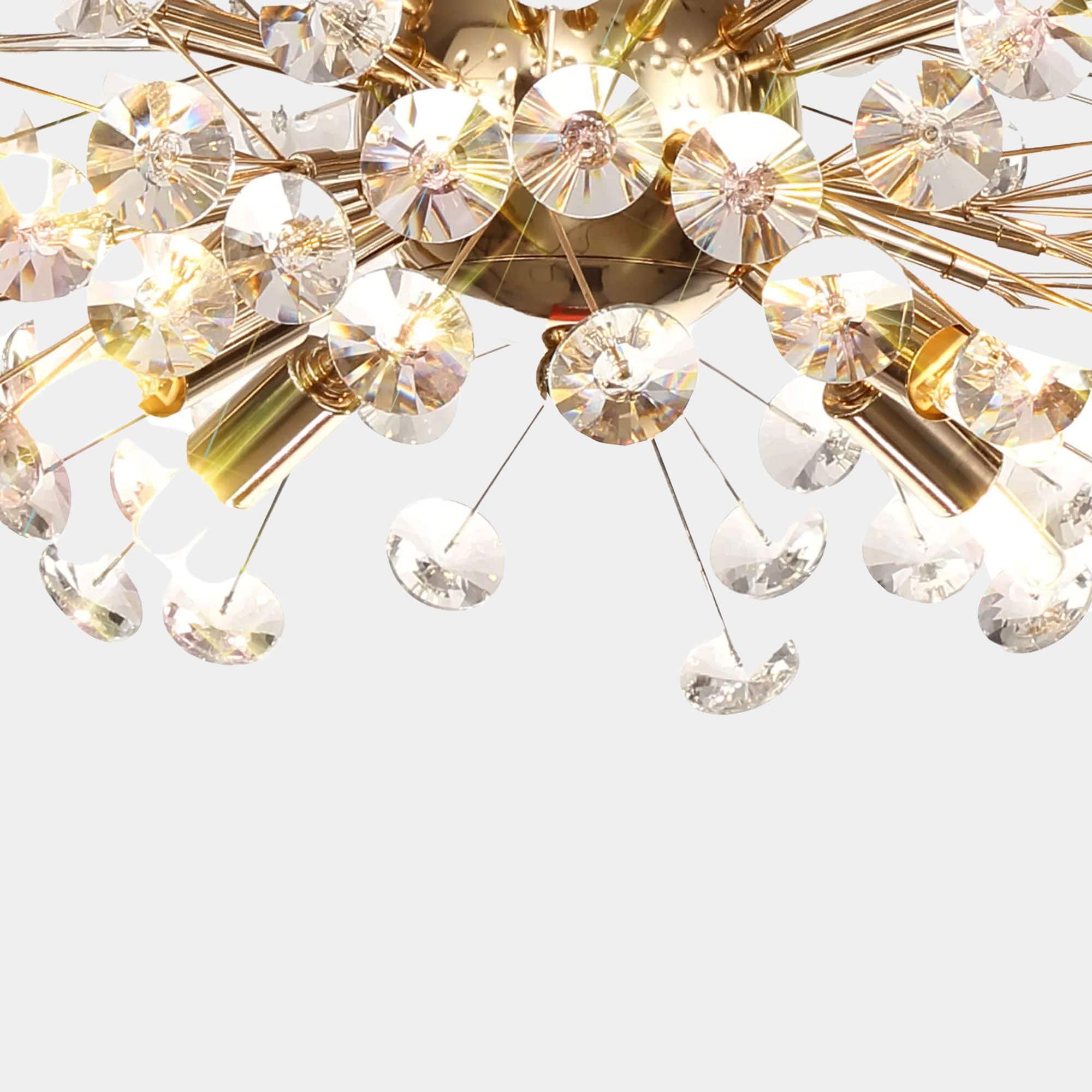 Carris - Crystal Semi Flush