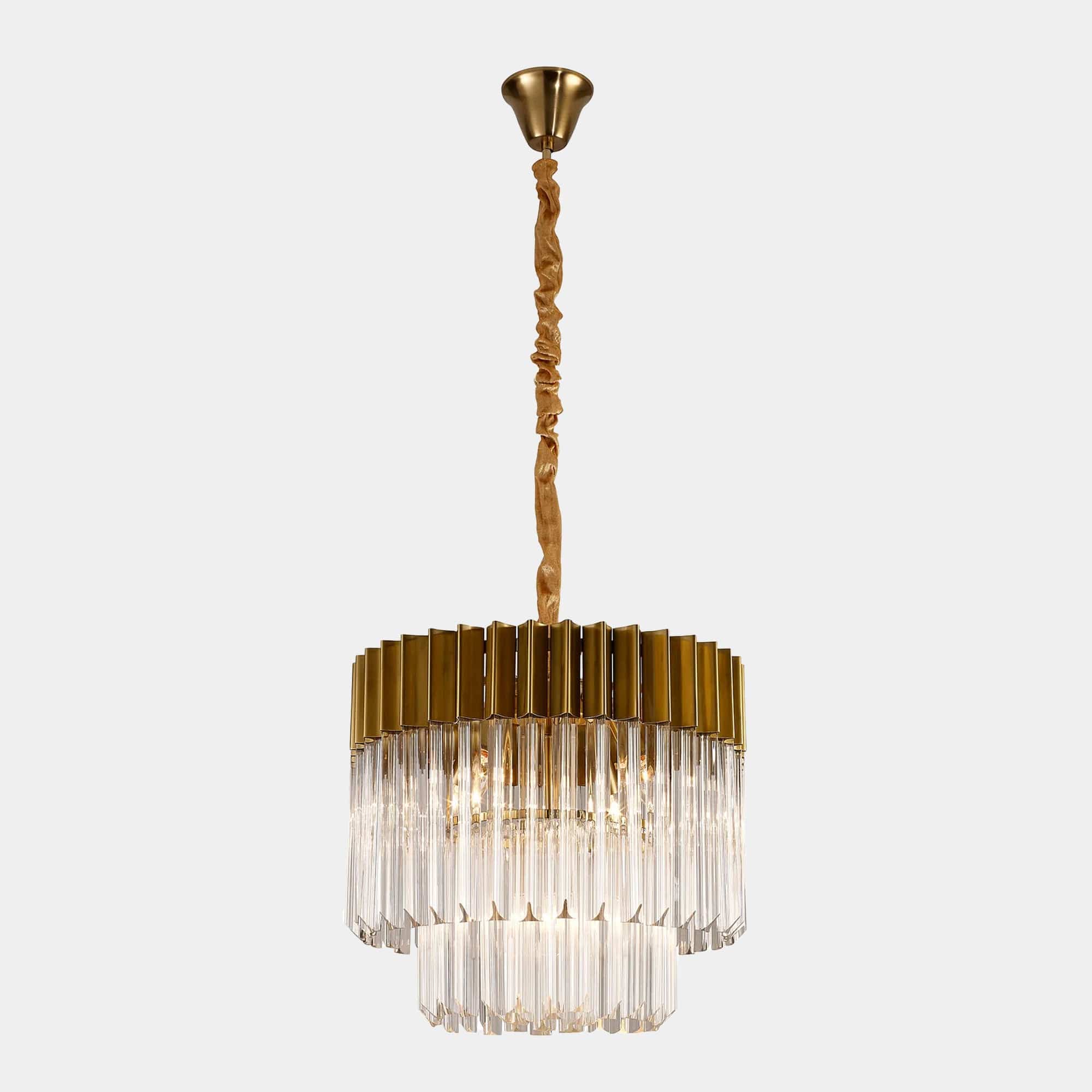 Avadi - Brass Clear 5 Pendant