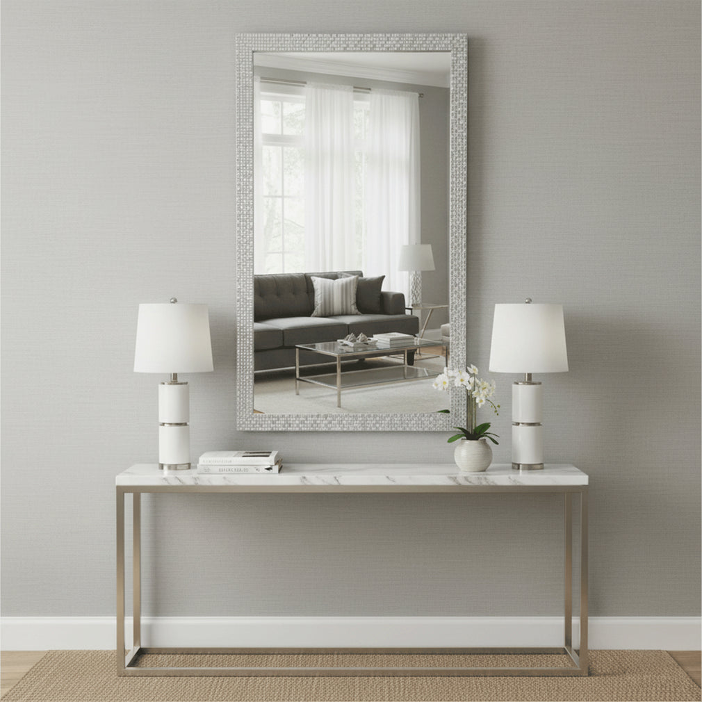 Diamonte - Silver Wall Mirror